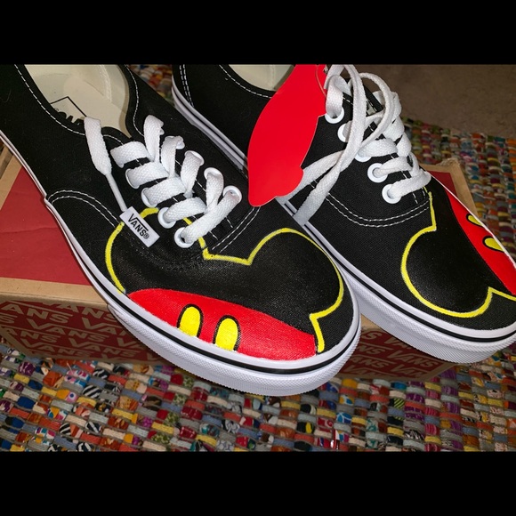 mickey mouse custom vans